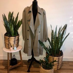 All Saints Lia Mac Trench Sage Green